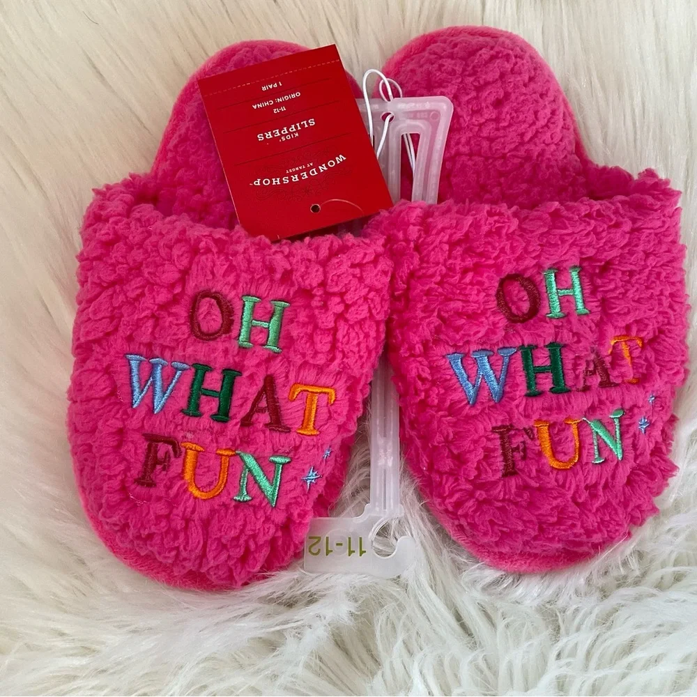 Wondershop at Target Kids Holiday Slippers - NWT x2 - Size 11-12